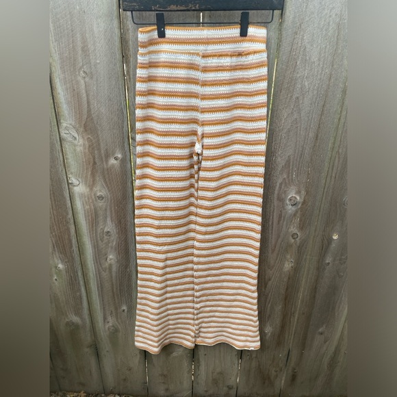 Rip Curl Stripe Knit Wide Leg Pants | Size Small - Picture 2 of 5
